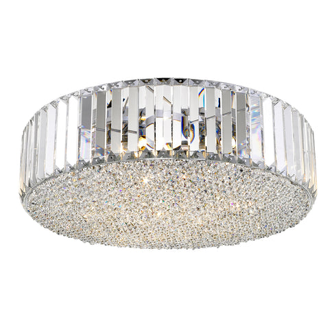 Flush Fitting Luminaire In Chrome And Clear LL00020